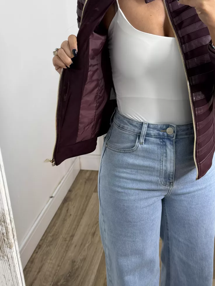 Chaqueta Emili berenjena