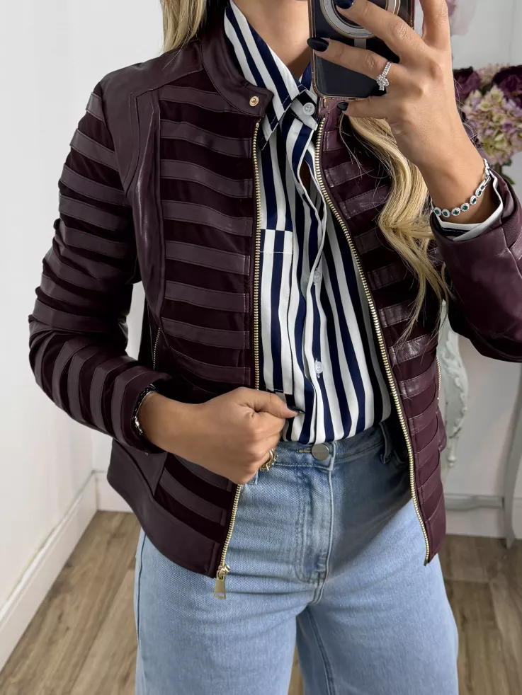 Chaqueta Emili berenjena