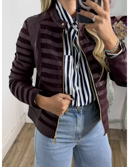 Chaqueta Emili berenjena