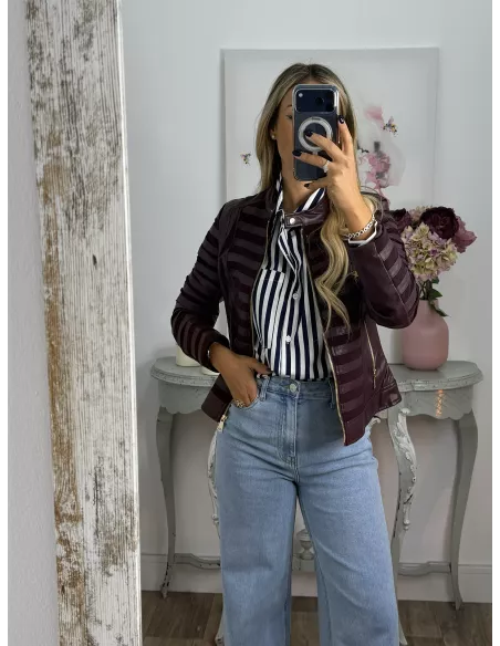 Chaqueta Emili berenjena