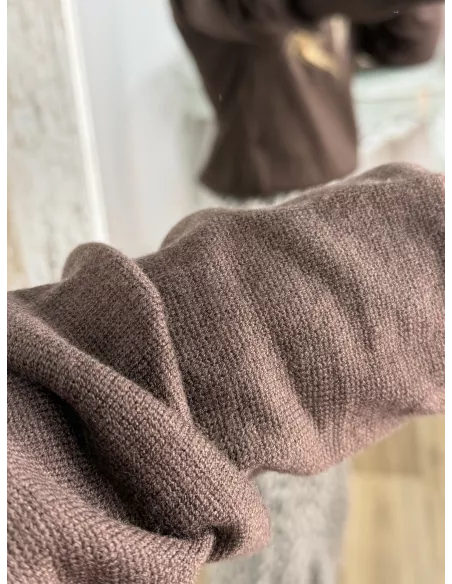 Jersey Trendy Hombreras marrón