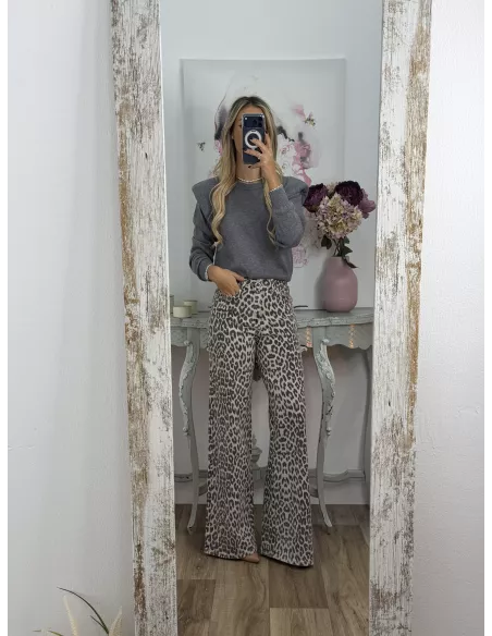 Jersey Trendy Hombreras gris