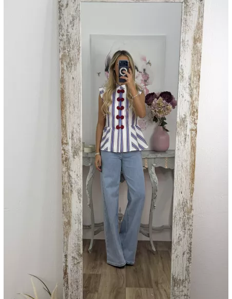 Camisa Goyesca Burdeos