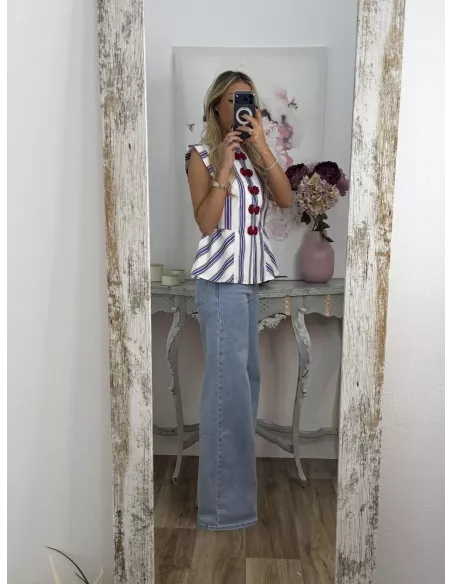 Camisa Goyesca Burdeos