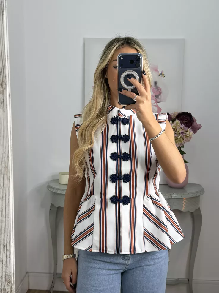 Camisa Goyesca azul marino