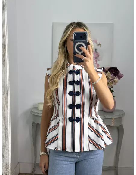 Camisa Goyesca azul marino