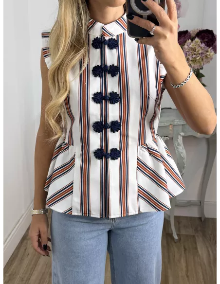 Camisa Goyesca azul marino