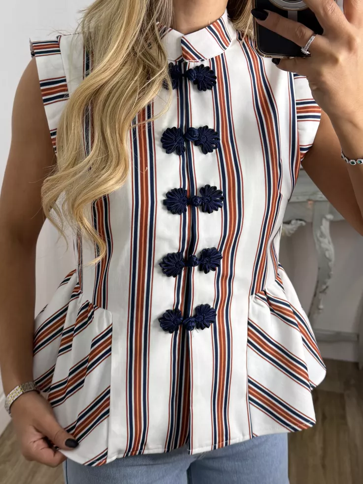 Camisa Goyesca azul marino