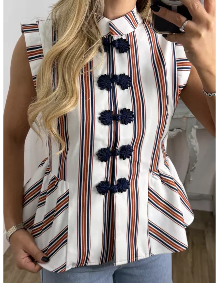 Camisa Goyesca azul marino