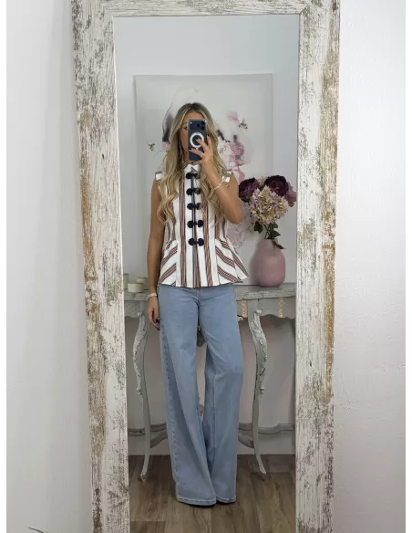 Camisa Goyesca azul marino