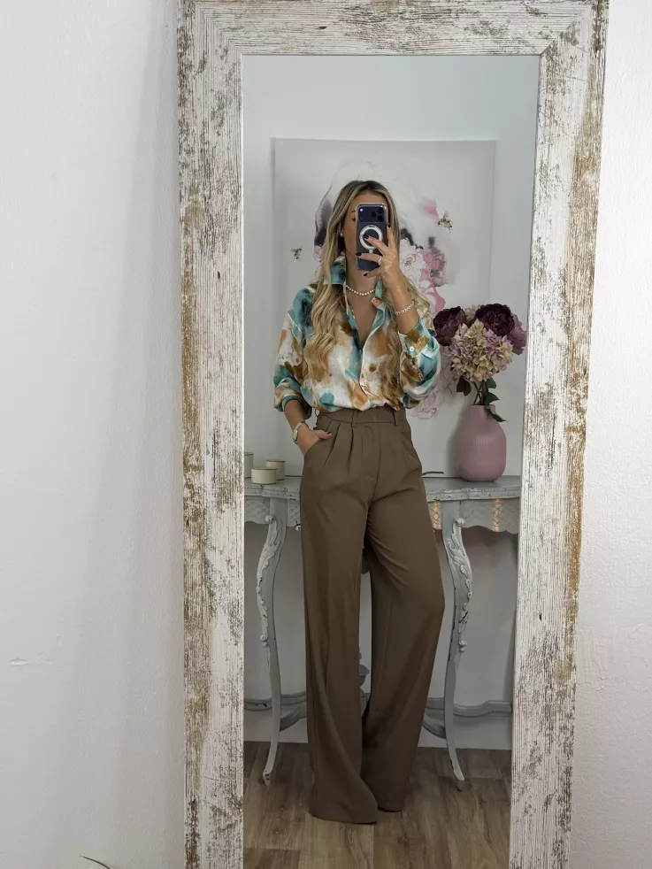 Camisa Tese tonos verde