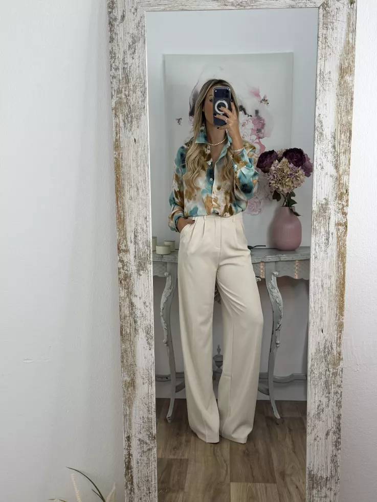 Camisa Tese tonos verde