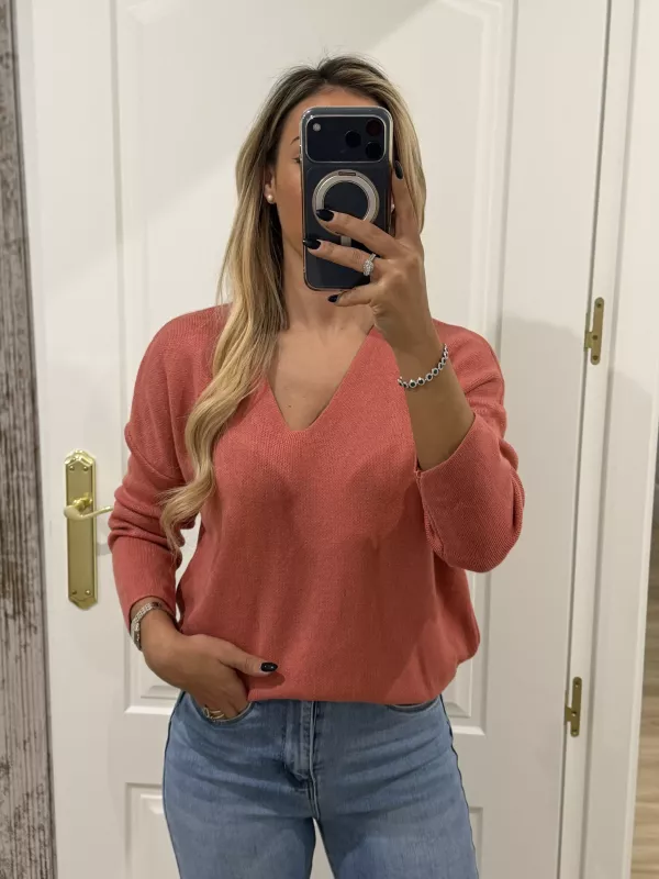 Jersey rosa estrella en la espalda