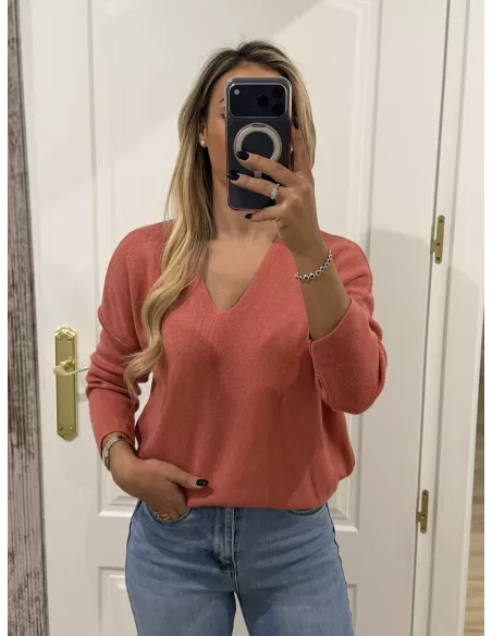 Jersey rosa estrella en la espalda