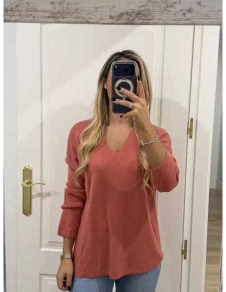 Jersey rosa estrella en la espalda