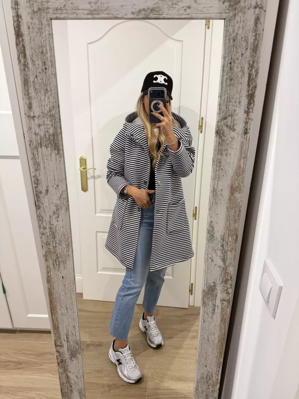 Chaqueta Navy rayas azul marino