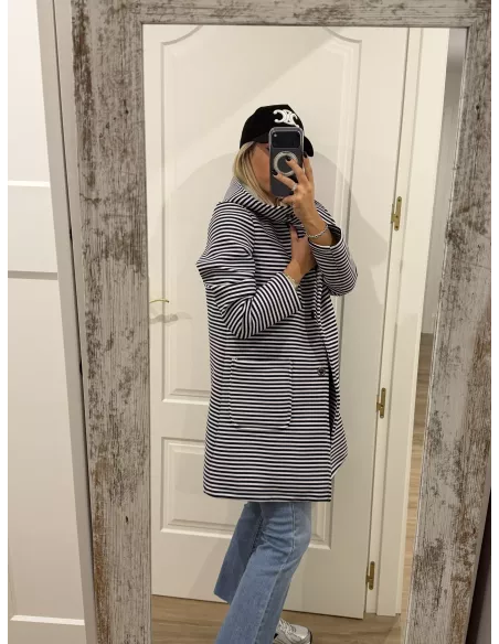 Chaqueta Navy rayas azul marino