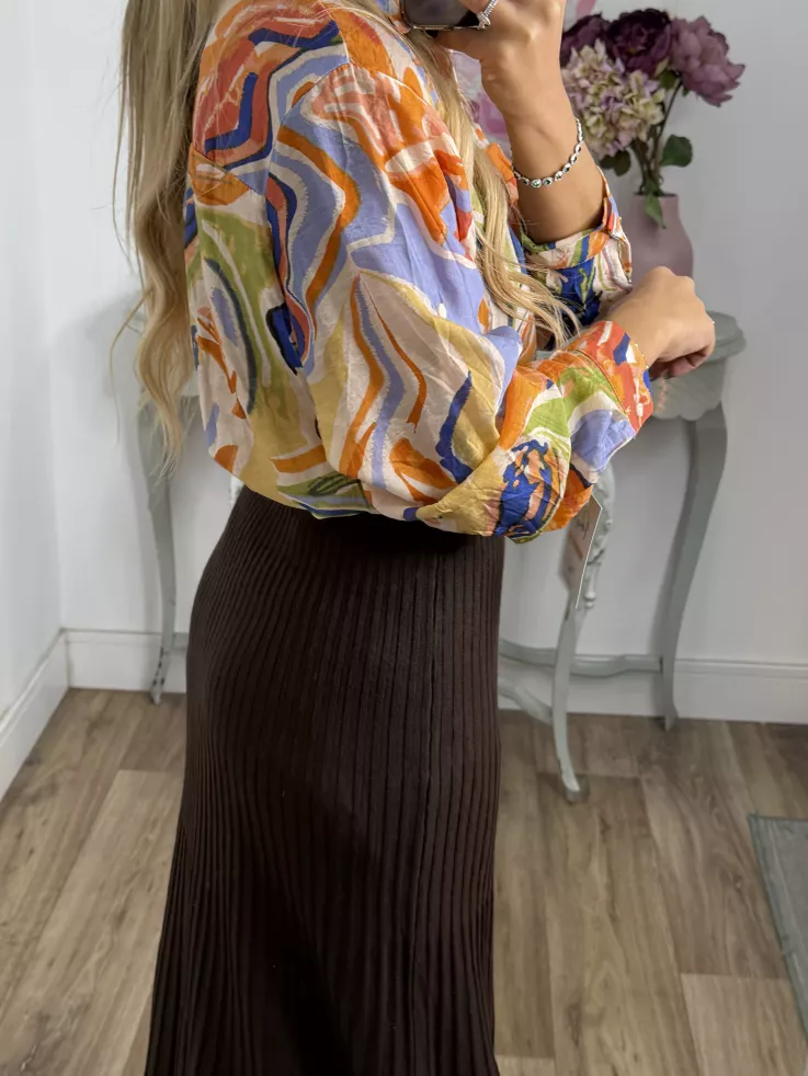 Camisa Ritual tono naranja