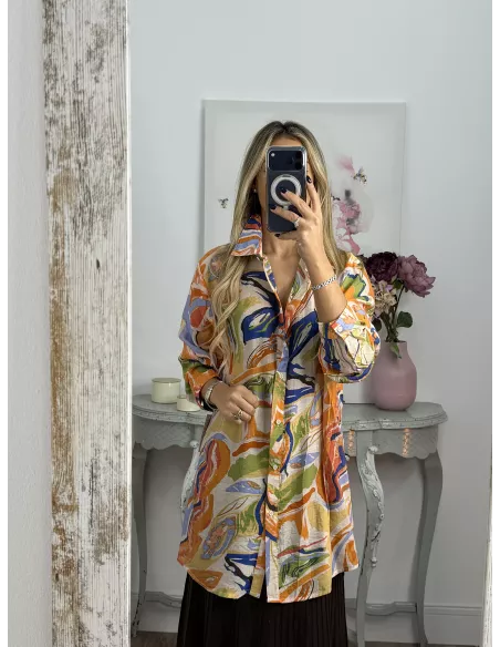 Camisa Ritual tono naranja