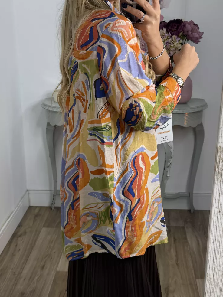 Camisa Ritual tono naranja