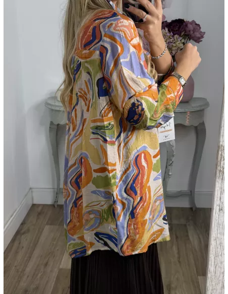 Camisa Ritual tono naranja