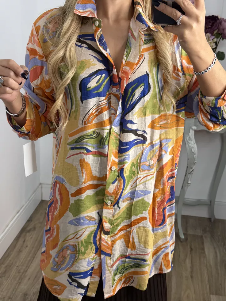 Camisa Ritual tono naranja