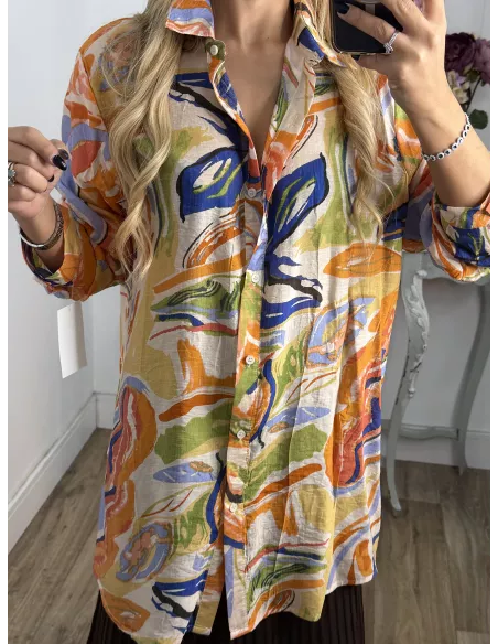 Camisa Ritual tono naranja