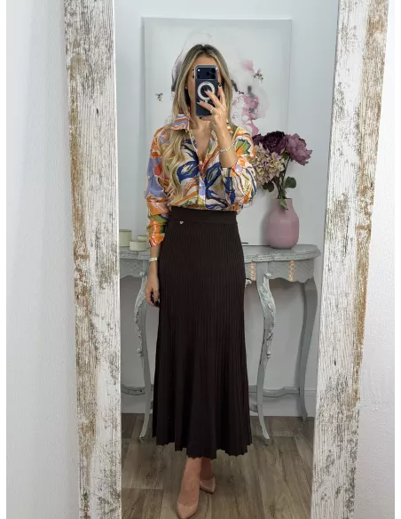 Camisa Ritual tono naranja