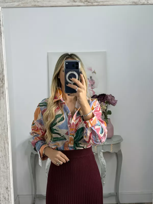 Camisa Ritual tono rosa