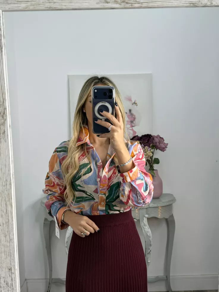 Camisa Ritual tono rosa