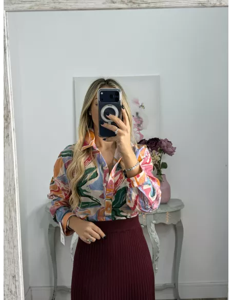 Camisa Ritual tono rosa