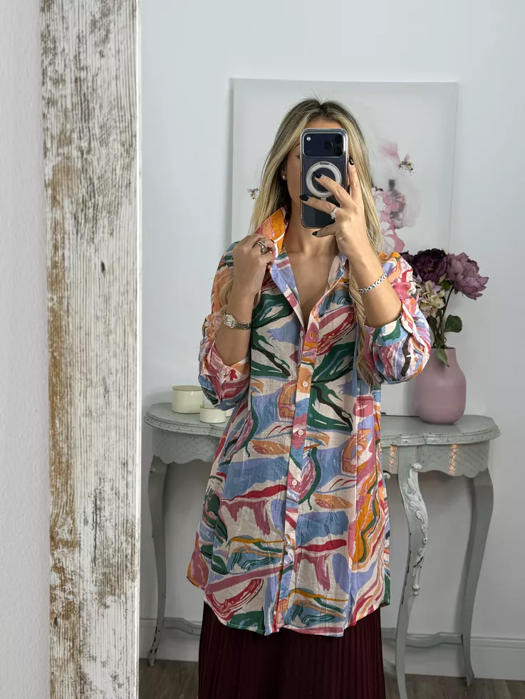 Camisa Ritual tono rosa