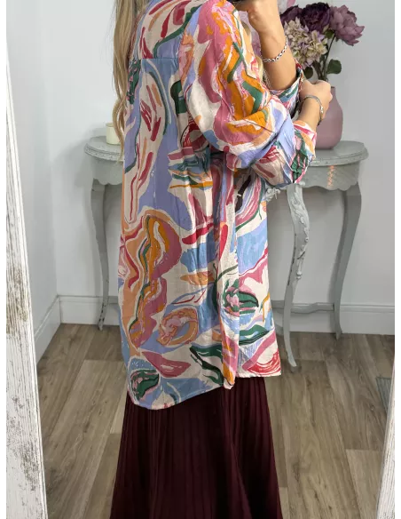 Camisa Ritual tono rosa