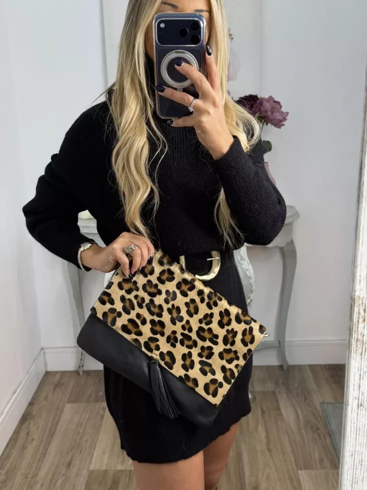 Bolso Pandora print leopardo
