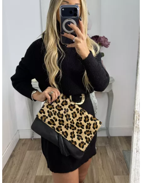 Bolso Pandora print leopardo