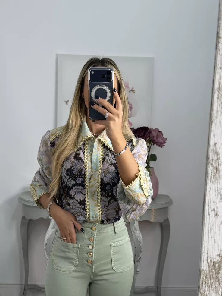 Camisa Pasamameria dorada