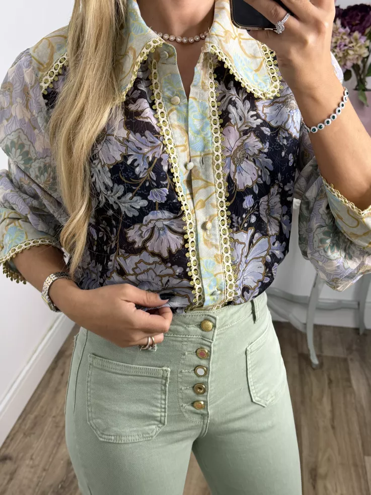 Camisa Pasamameria dorada