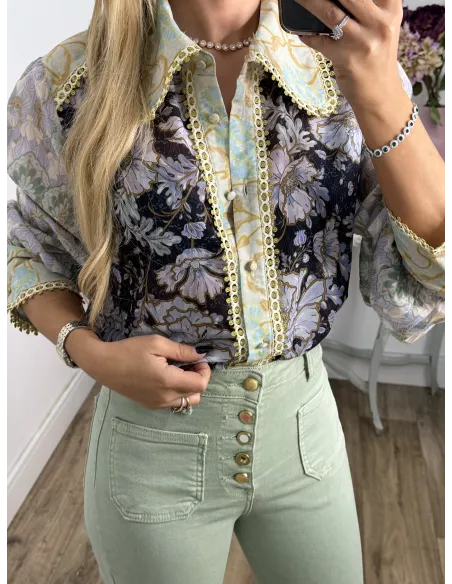 Camisa Pasamameria dorada