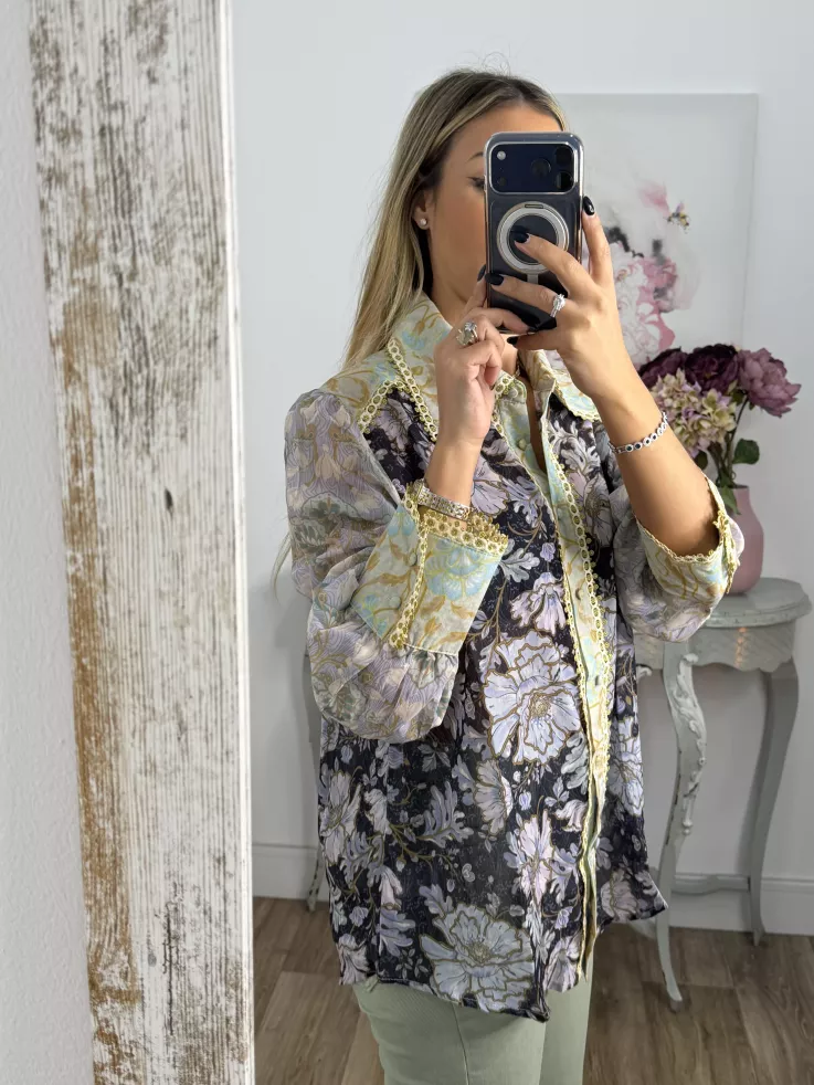 Camisa Pasamameria dorada