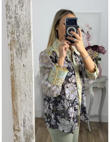 Camisa Pasamameria dorada