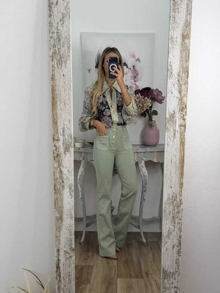 Camisa Pasamameria dorada