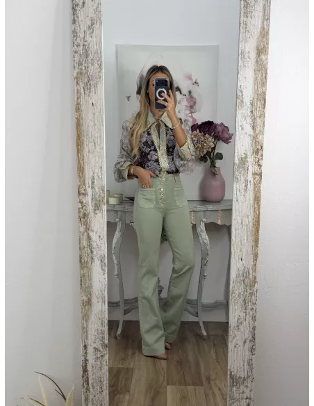 Camisa Pasamameria dorada