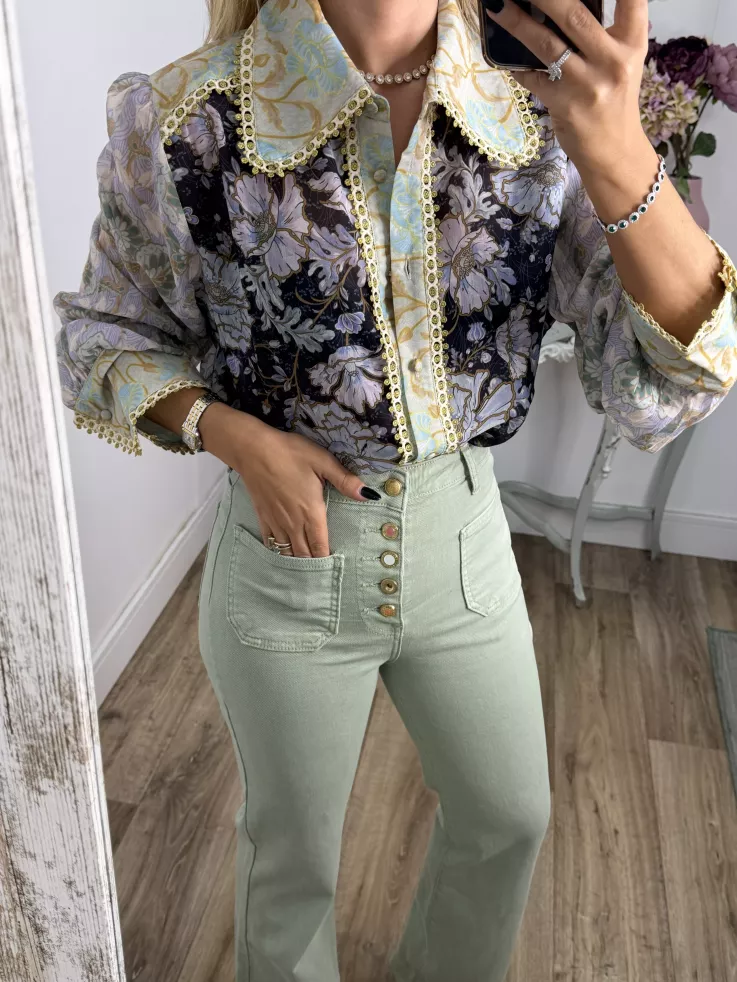 Camisa Pasamameria dorada