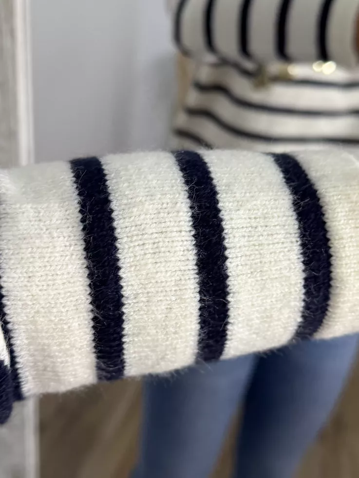 Jersey Amour rayas blanco