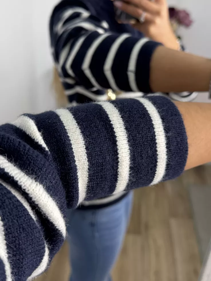 Jersey Amour rayas azul marino