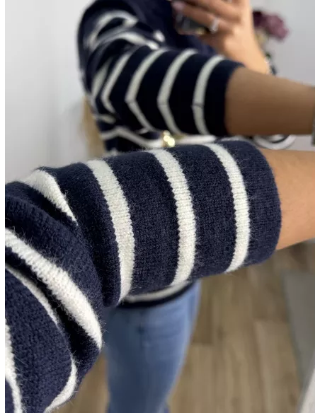 Jersey Amour rayas azul marino