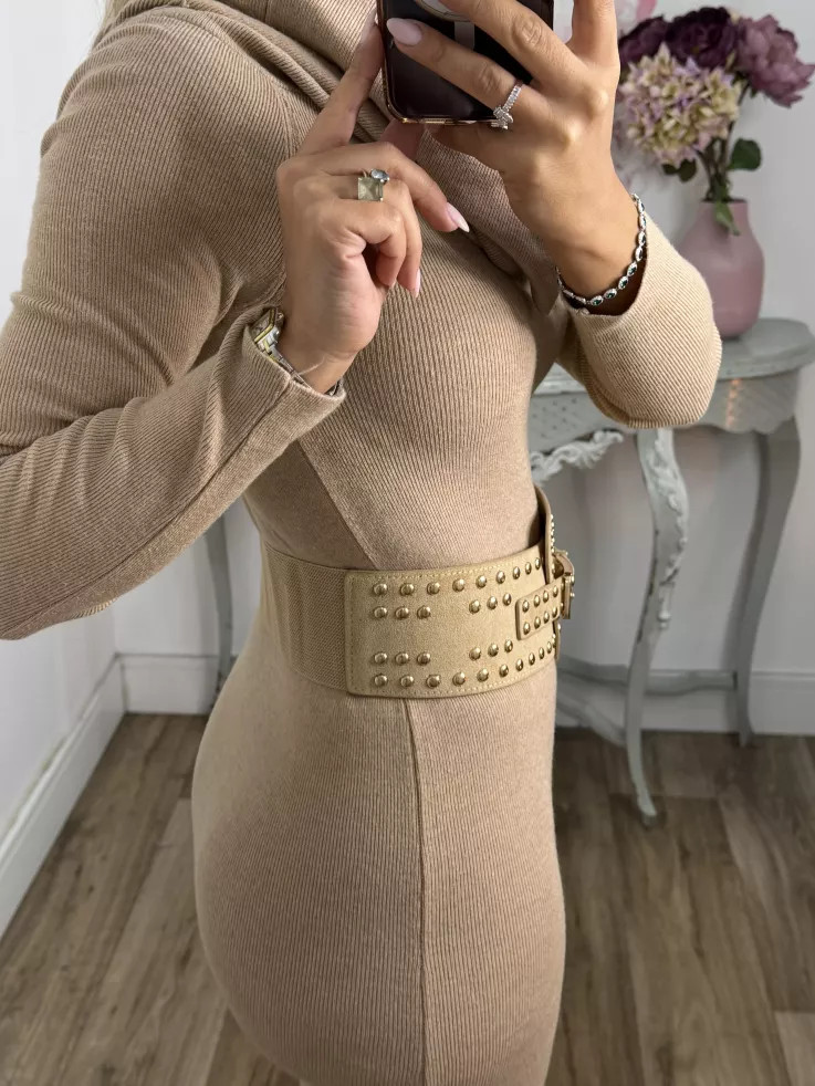 Vestido Missing camel