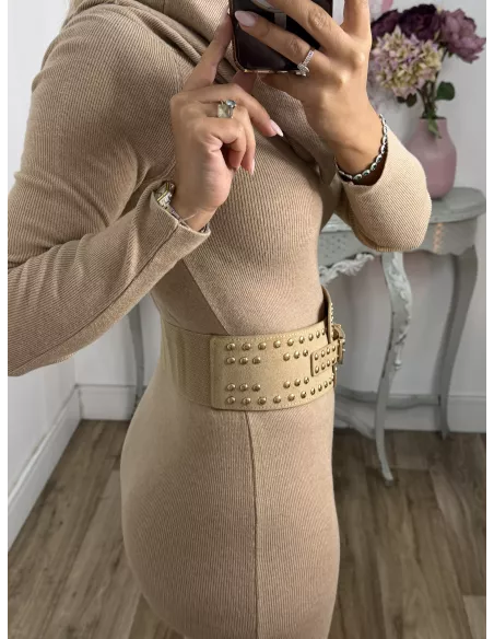 Vestido Missing camel