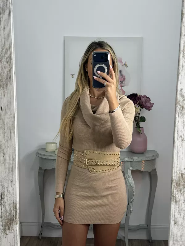 Vestido Missing camel