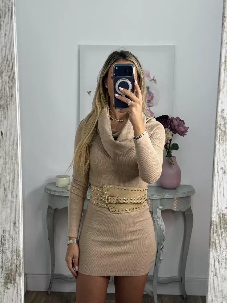 Vestido Missing camel